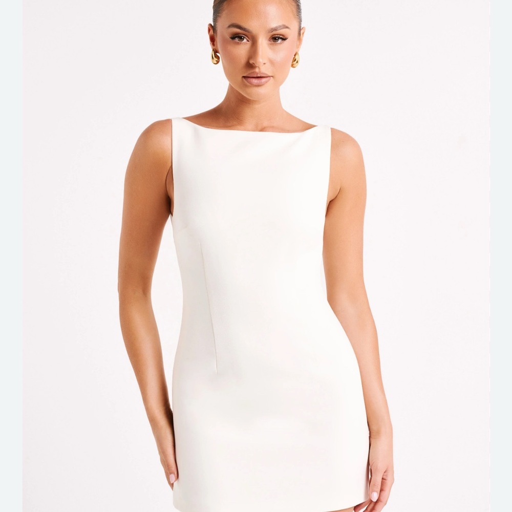 Meshki Angie Ivory Suiting Mini Dress